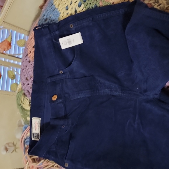 GAP Vintage Flare High Rise Corduroy Size 6L Navy Blue - Picture 4 of 10